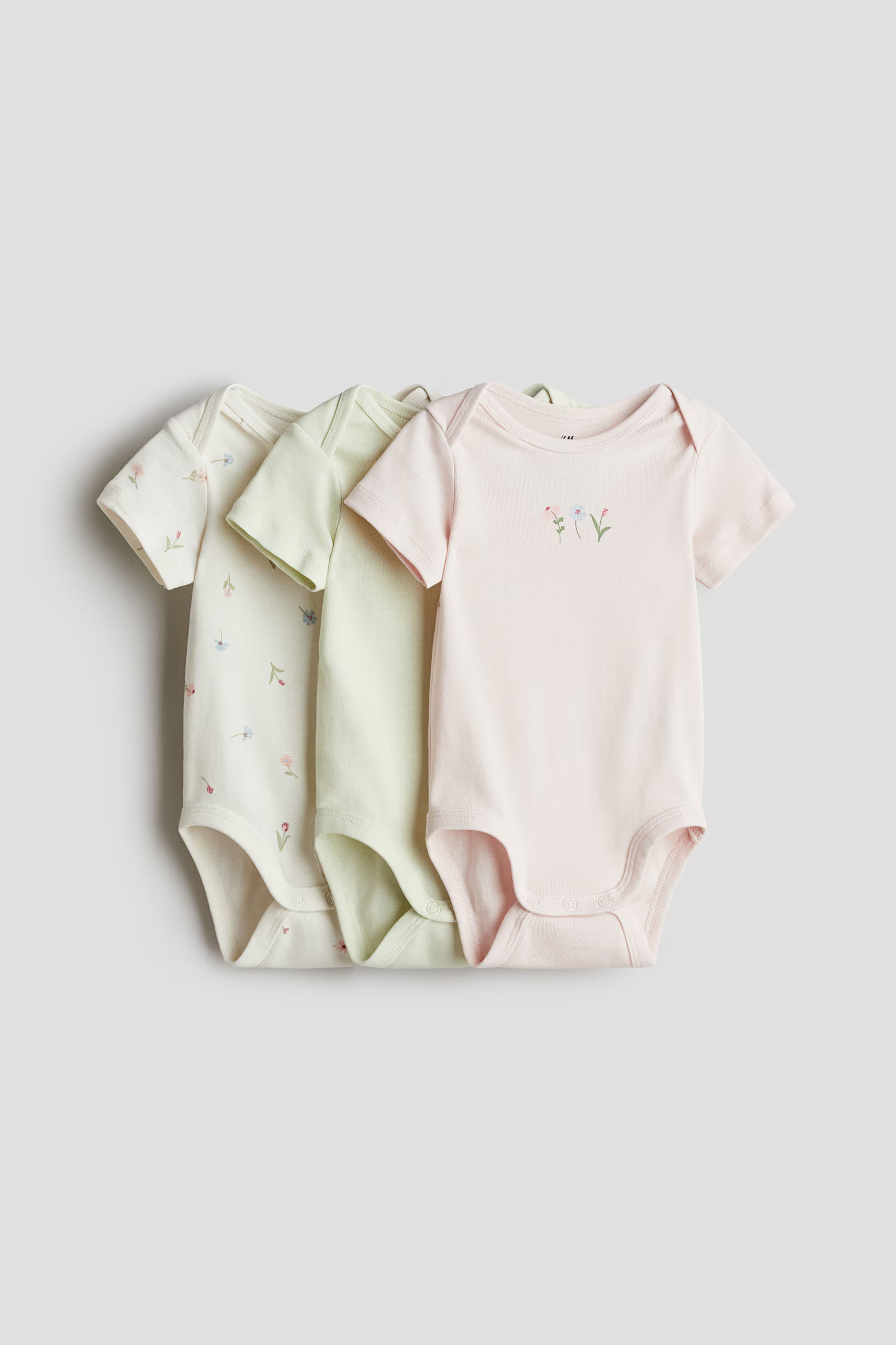 3er-Pack Baumwollbodys mit Kreuzverschluss | H&M (DE, AT, CH, NL, FI)