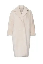 Beige Estelle Faux Fur Coat | Rent the Runway