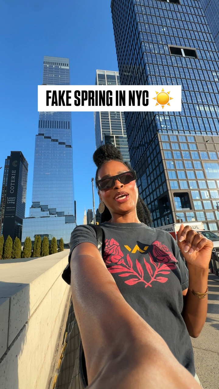 Where’s the lie?! NYC is alive right now and we deserve it!!! 🙌 

Living in NYC is understanding that this is fake spring… AND we’re still gonna enjoy it! A win is a win!!! 

Yes, next week will be in the 20-30 degrees …but for now we’re living our best lives! 

#LTKdayinmylife #LTKootd