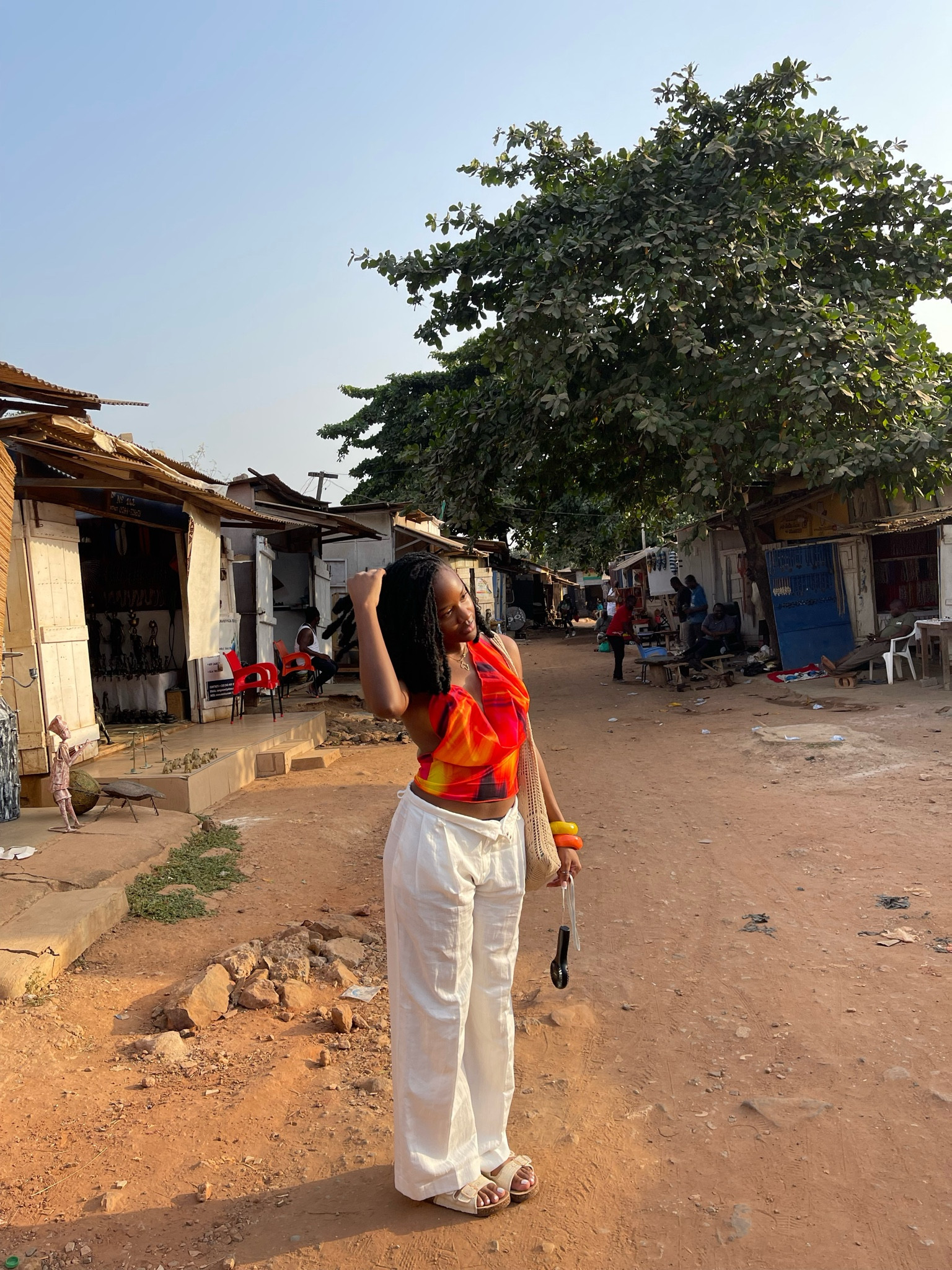 Is Ghana in the room with us? No haha but the sun is out more now and the weather is amazing. The people had me tickled in the last slide 😂. This was my outfit for a day at the market, I literally just picked up whatever was in my suitcase and it turned out super cute.

#LTKstyletip #LTKfindsunder100 #LTKfindsunder50