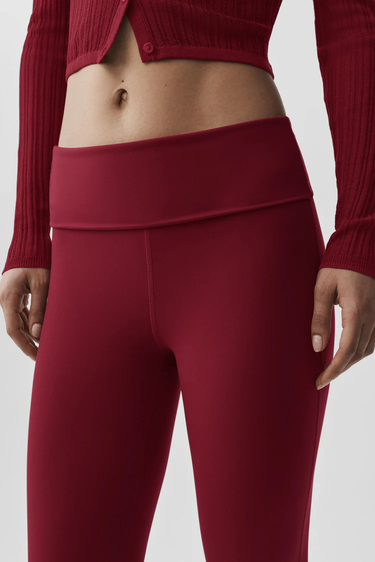 ALO Softsculpt 7/8 Foldover Flare Legging | Alo Yoga