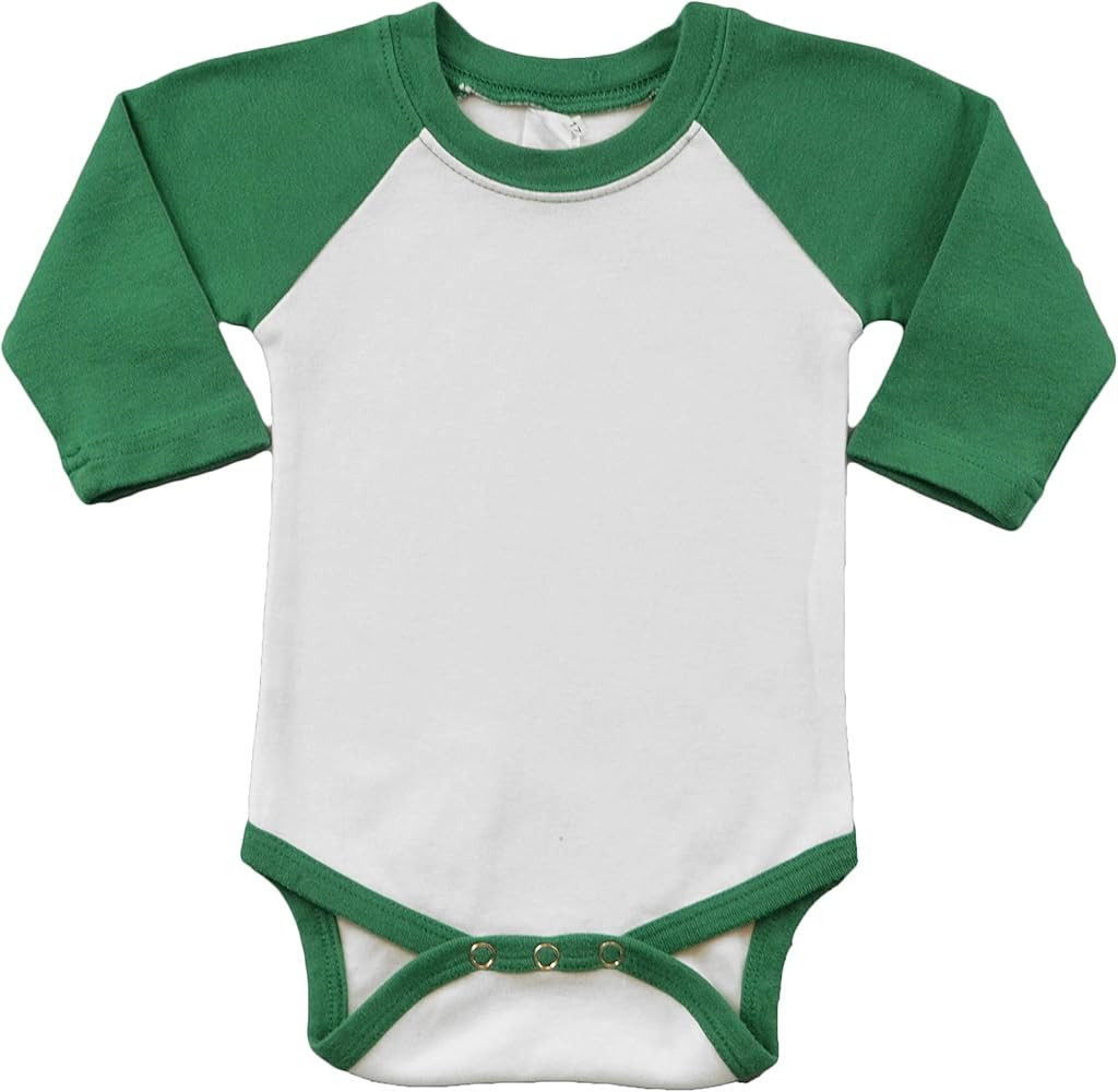Monag Sublimation Raglan Polyester Baby Bodysuit, Polyester Infant Bodysuit | Amazon (US)