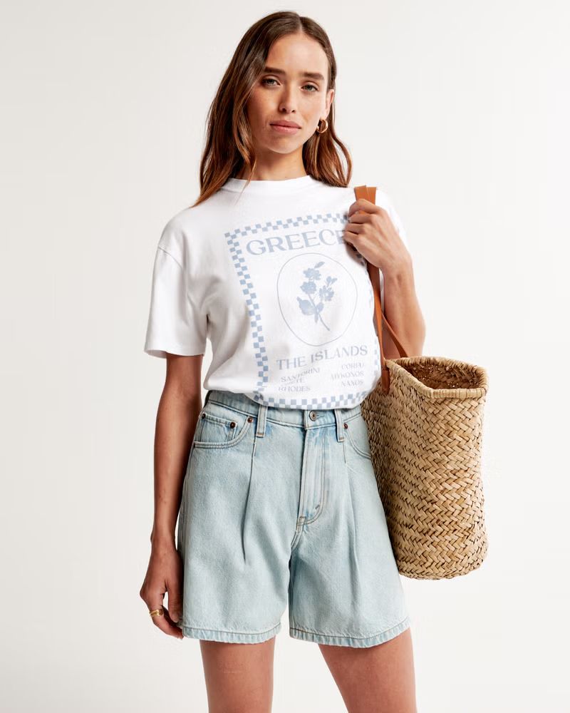 Women's Greece Graphic Easy Tee | Women's Tops | Abercrombie.com | Abercrombie & Fitch (US)