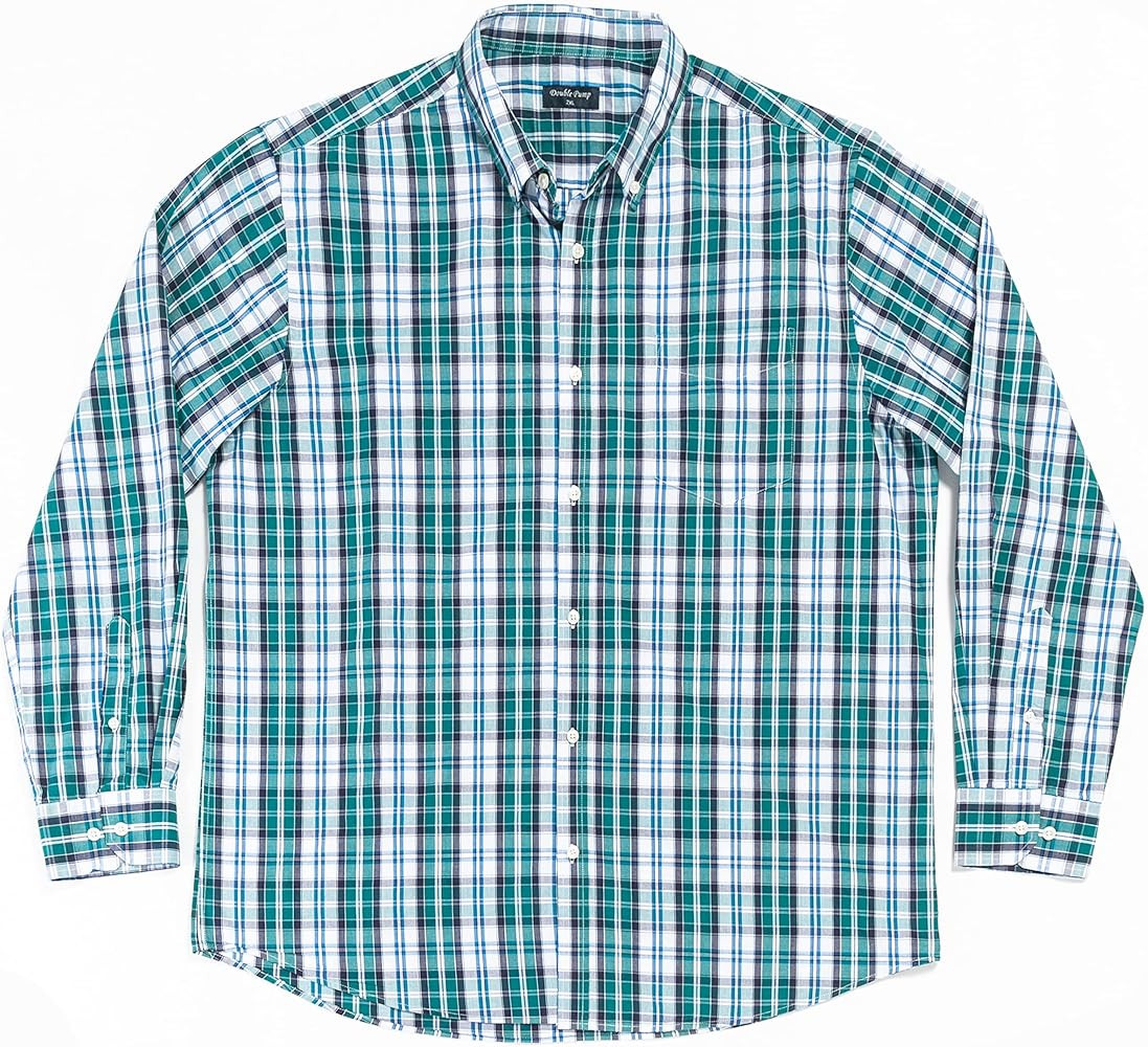 Double Pump Big and Tall Shirts for Men Long Sleeve Button Down Shirts from Size XL(T) to 6XL (T)... | Amazon (US)
