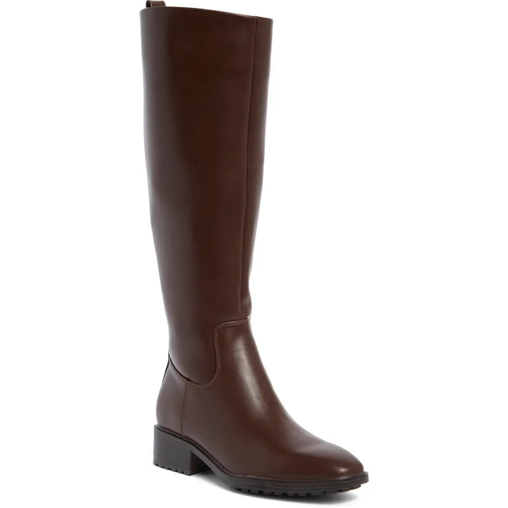 Nine West Blondy Square Toe Knee High Boot in Dark Brown 200 at Nordstrom Rack, Size 10 | Nordstrom Rack