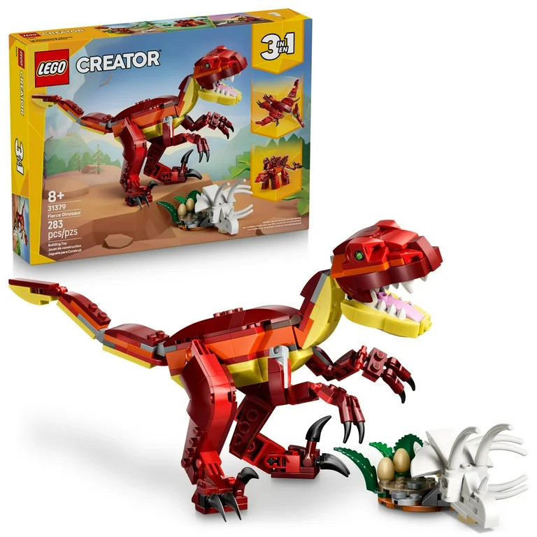 LEGO Creator 3 in 1 Fierce Dinosaur Building Toy for Boys & Girls, Ages 8+ - Kids Build 1 of 3 Pr... | Walmart (US)