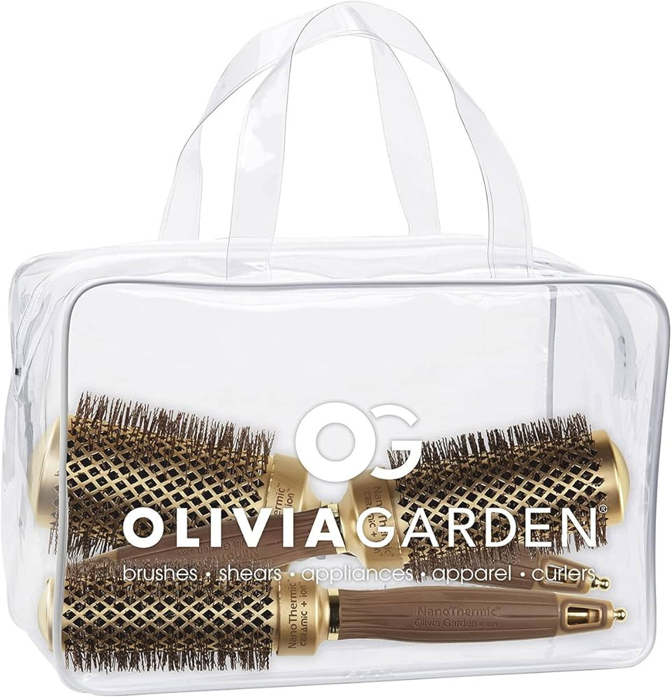 Olivia Garden NanoThermic Ceramic + Ion Round Thermal Hair Brush (not electrical) | Amazon (US)