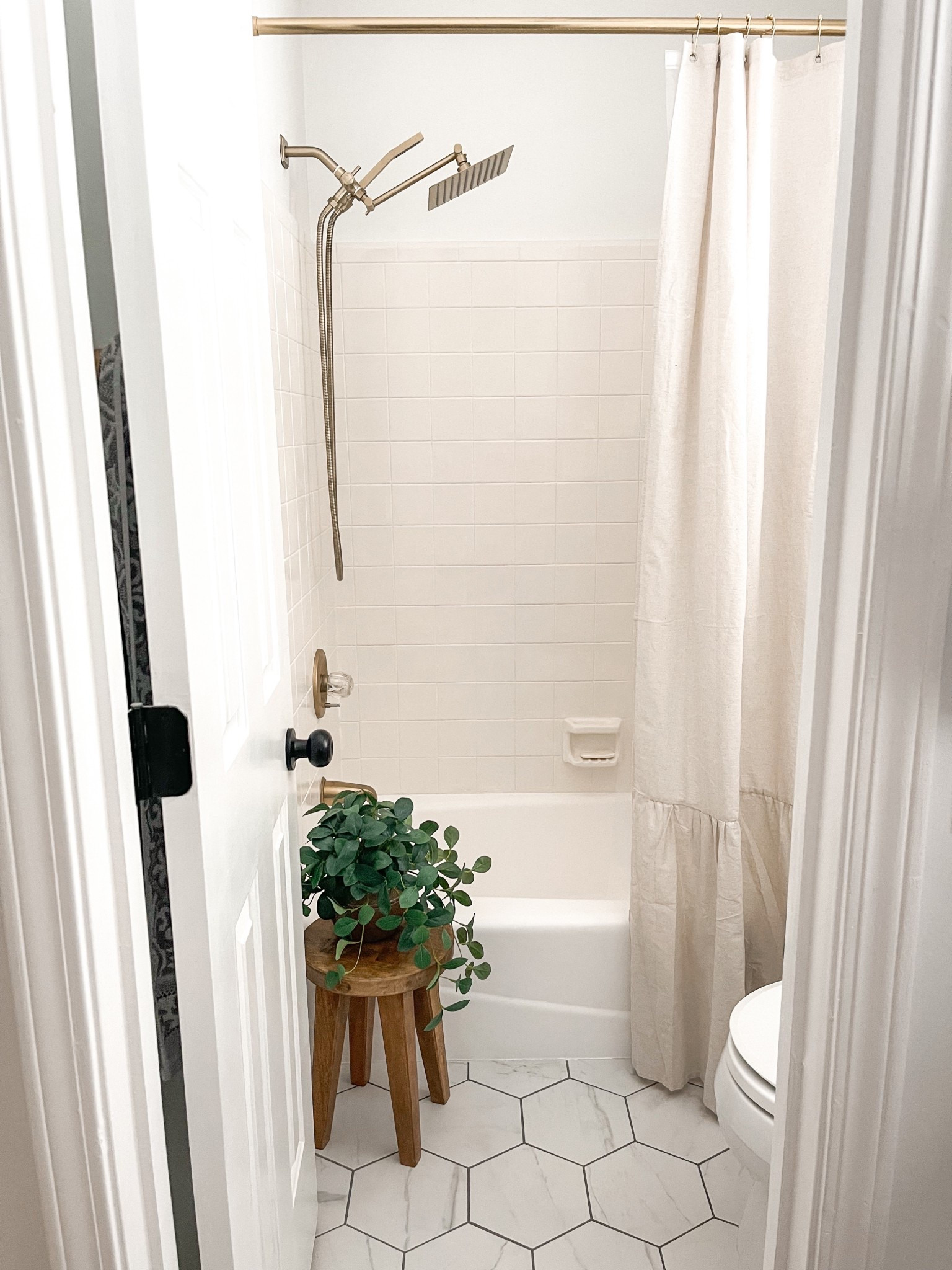 Shower and toilet side of my primary bathroom 

#LTKStyleTip #LTKHome