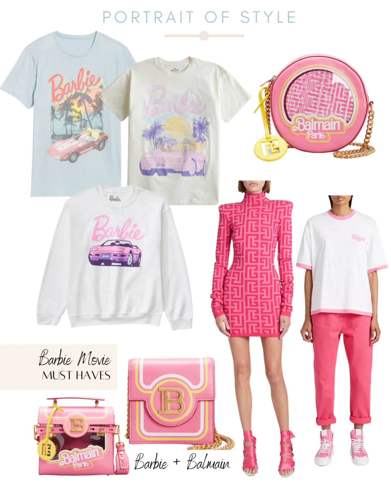A limited edition Barbie + Balmain collection plus Barbie themed attire! 🩷✨

#barbie #neimanmarcus #barbiebalmain #barbiemovie #pinkoutfits #pinkdresses #graphictees #handbags #pinkhandbags #balmainhandbags 

#LTKFind #LTKitbag