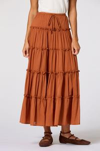 Cato Fashions | Cato Tiered Ruffled Trim Skirt | Cato Fashions
