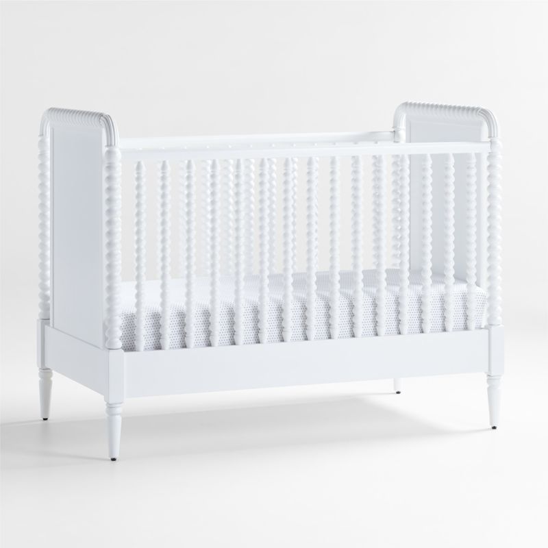 Jenny Lind White Wood Spindle Convertible Baby Crib + Reviews | Crate & Kids | Crate & Barrel