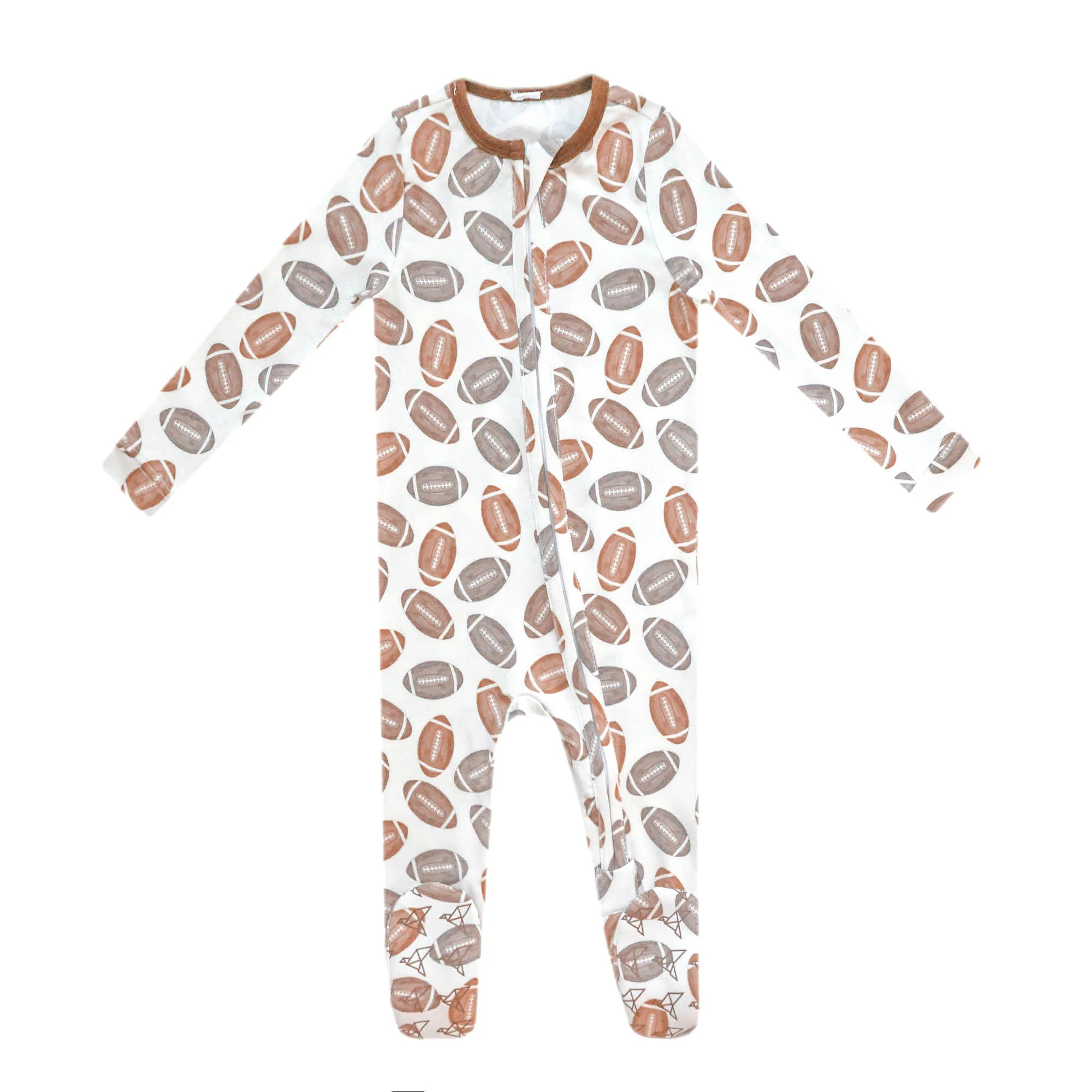 Zip-Up Footie Pajama | Copper Pearl
