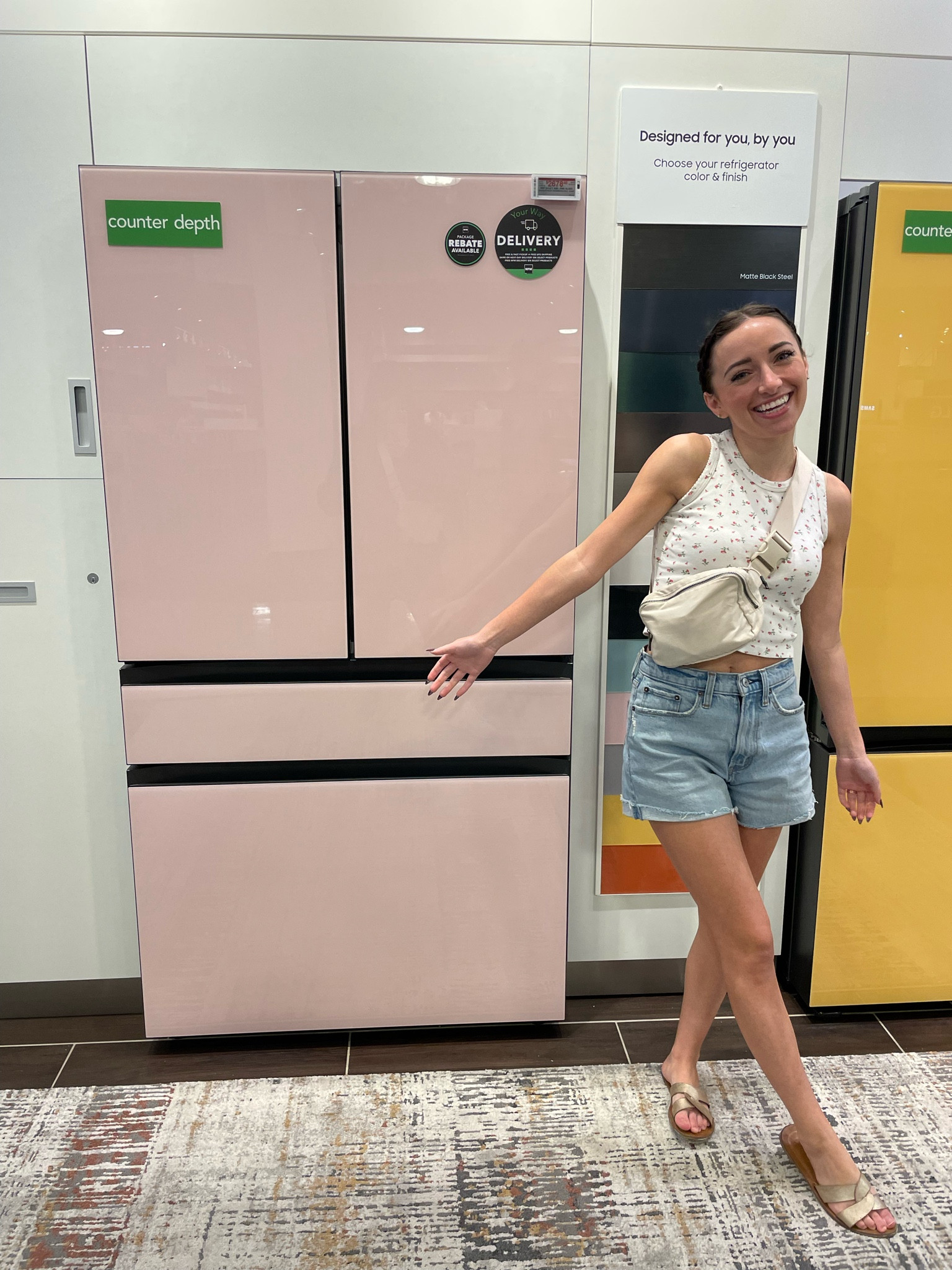 Pink fridge anyone??  #house #kitchen #fridge 

#LTKFind #LTKfit #LTKhome
