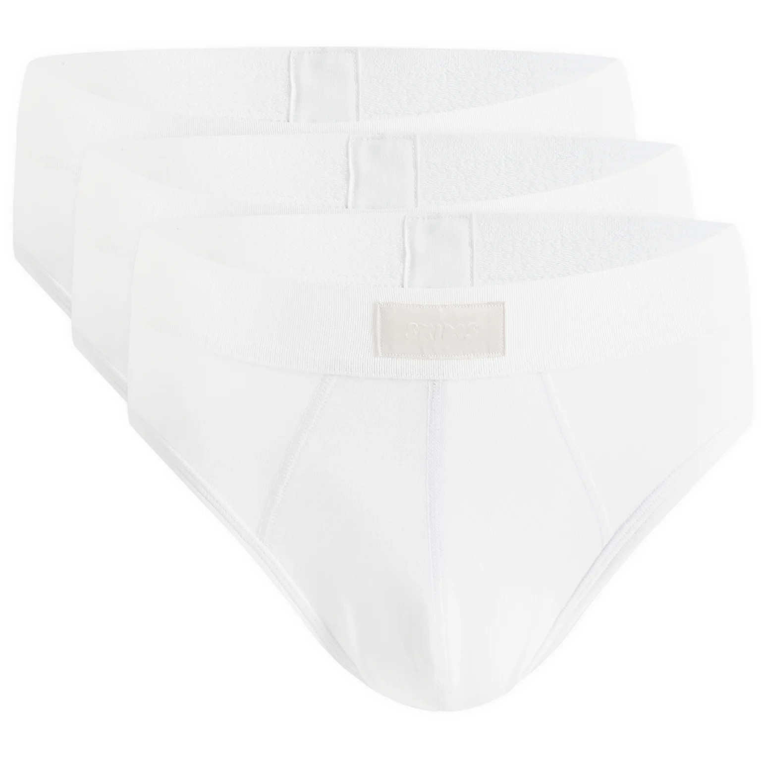 SKIMS Men's Cotton Brief - 3-Pack in Chalk, Size X-Large | END. Clothing