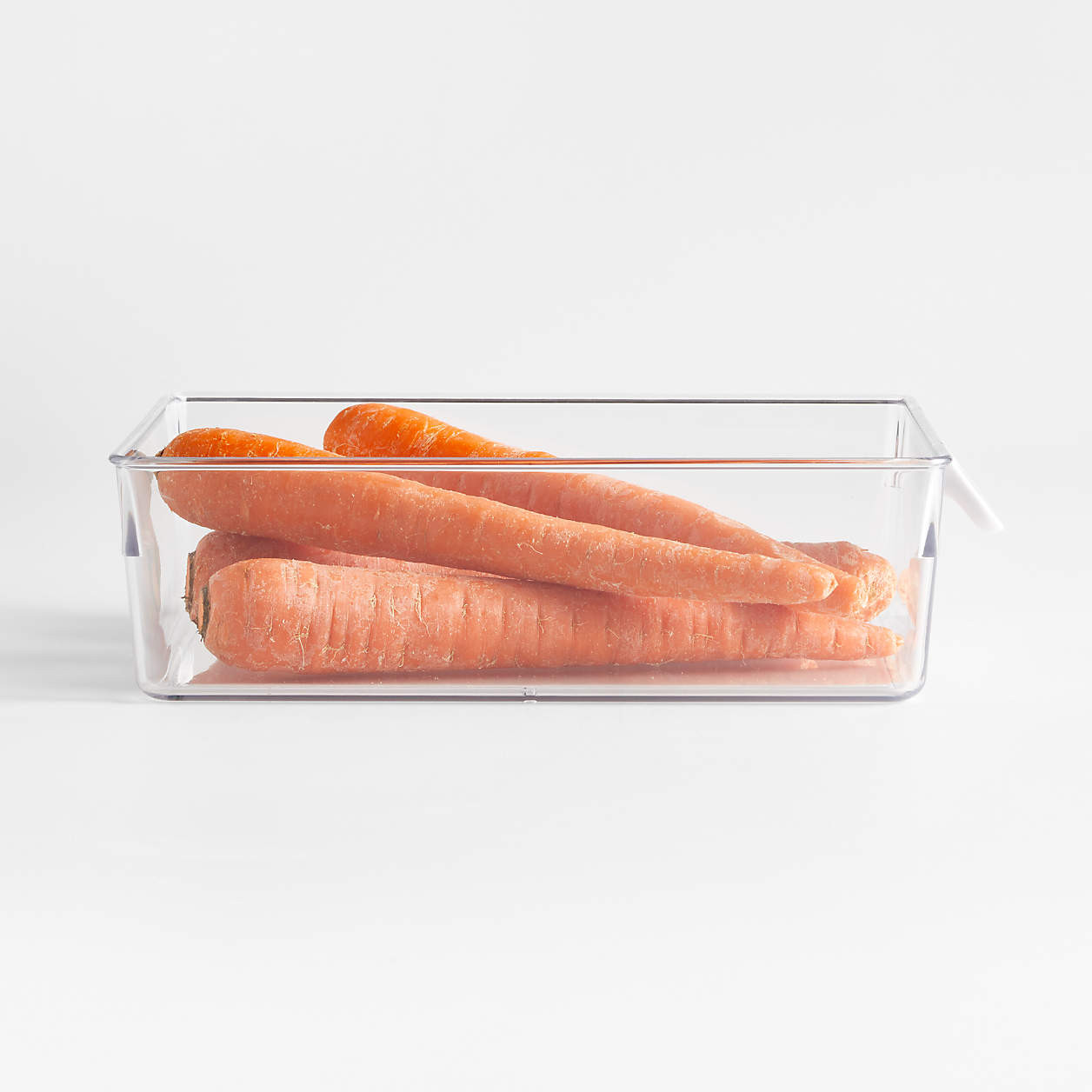 OXO Good Grips Large Fridge Organizer Bin 8"x10.8" + Reviews | Crate & Barrel | Crate & Barrel