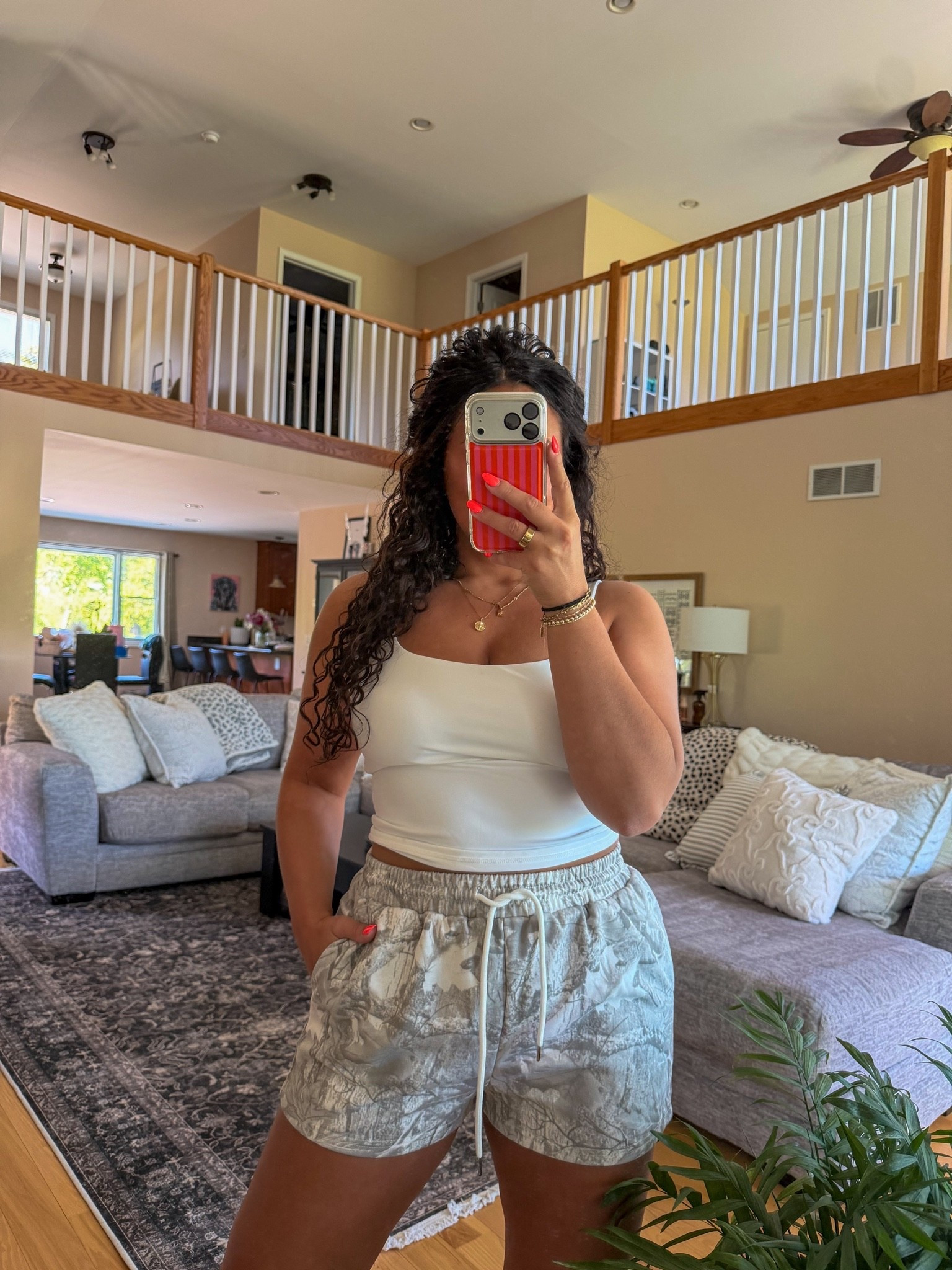 I’m wearing a size large in the shorts & the tank! 

#amazon

#LTKSeasonal #LTKMidsize #LTKSaleAlert