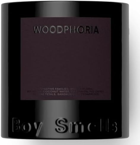 Boy Smells - Woodphoria Scented Candles for Men and Women - 8.5 oz - Soy, Coconut Wax Candle Blen... | Amazon (US)