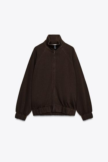 SOFT ZIP-UP SWEATSHIRT | Zara UK