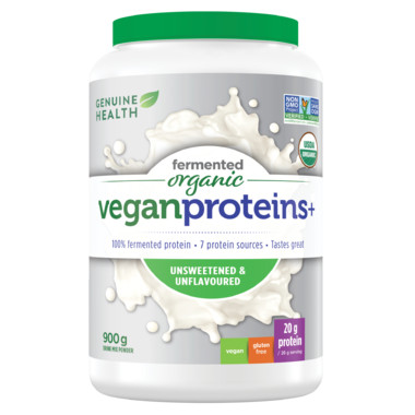 Genuine Health Fermented Organic Vegan Proteins+ Unflavoured | Well.ca