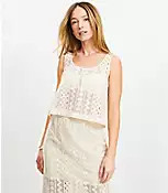 LOFT Beach Geo Crochet Tank Top | LOFT