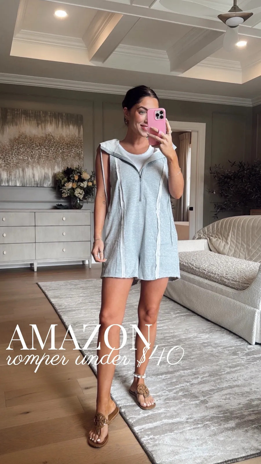 Amazon romper for under $40!! Wearing a small 

summer fashion, casual outfit, Amazon fashion, Katy roach, livingmybeststyle 

 #LTKootd