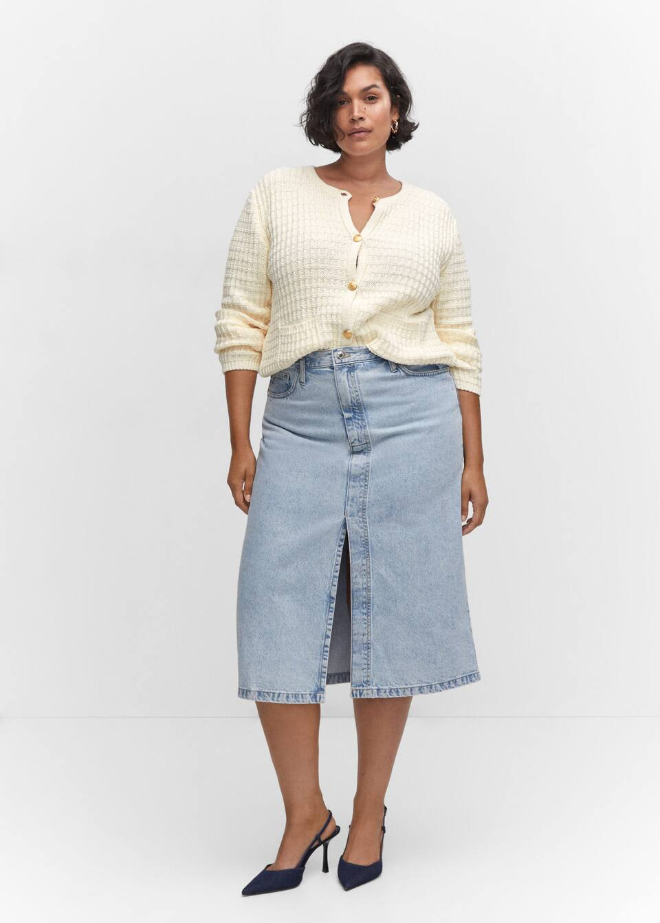 Strukturierter strickcardigan -  Damen | Mango Deutschland | MANGO (DE)