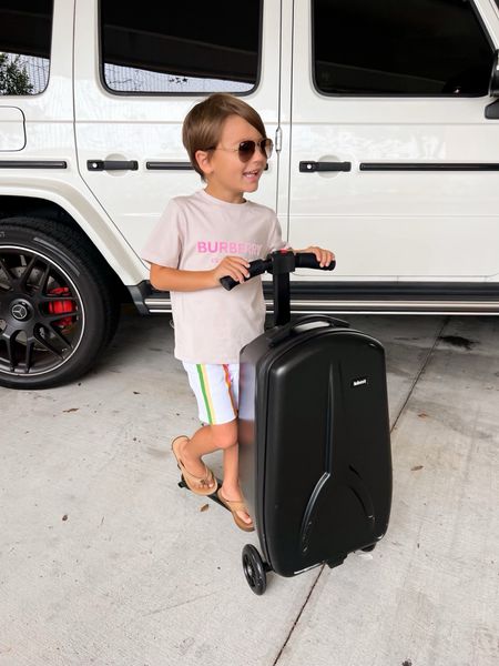 Bo’s favorite travel essential: Kids carryon scooter suitcase. 
Kids travel luggage. 
Toddler big style. 
Family and kids travel must haves


#LTKtravel #LTKfamily #LTKkids