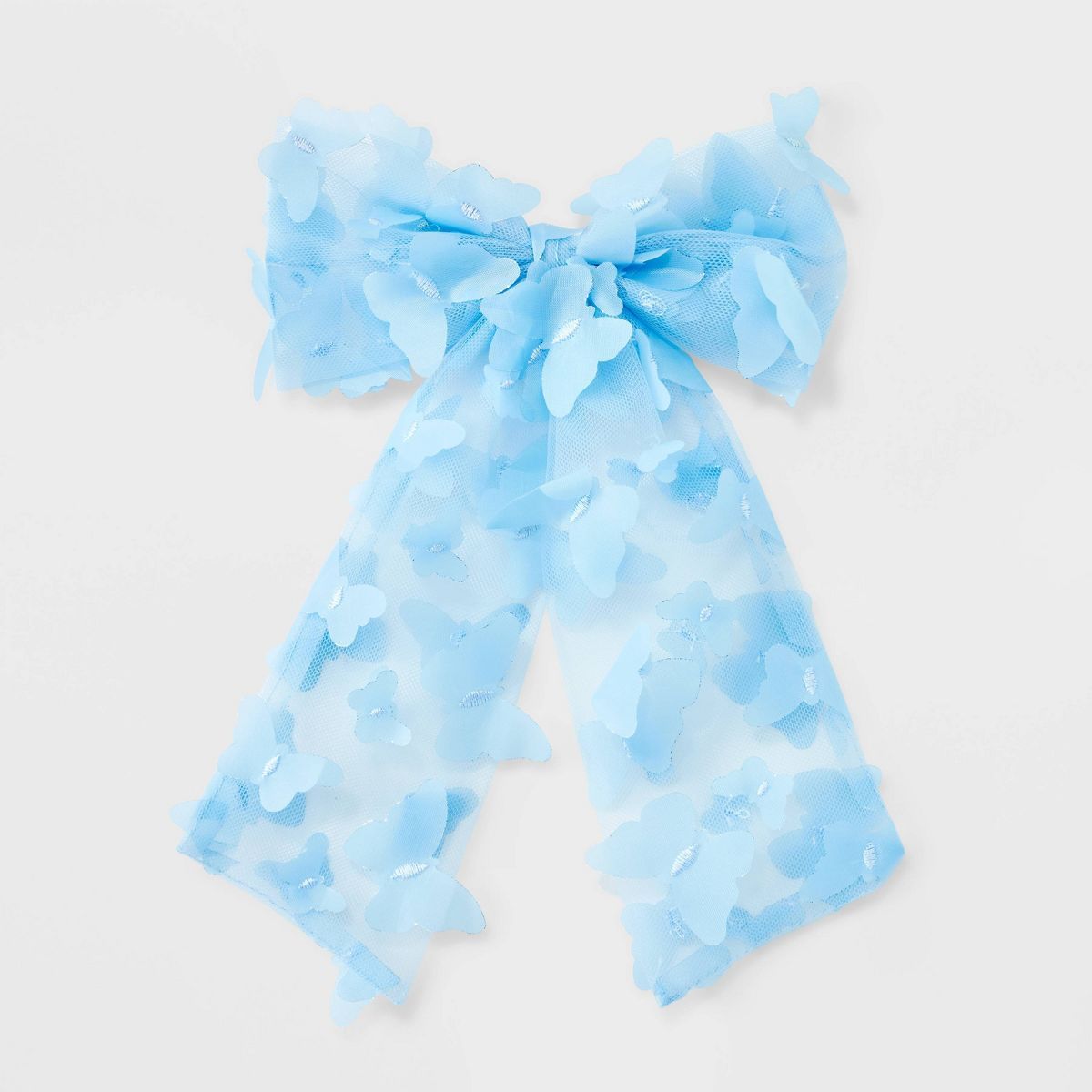 3D Butterfly Bow Hair Barrette - Wild Fable™ Blue | Target