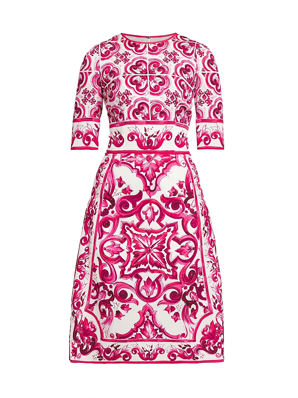 Maiolica Print A-Line Midi-Dress | Saks Fifth Avenue