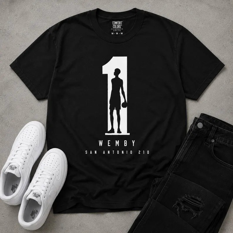 Victor Wembanyama Number 1 Silhouette T-shirt | San Antonio Spurs Fan Tee - Etsy | Etsy (Global)