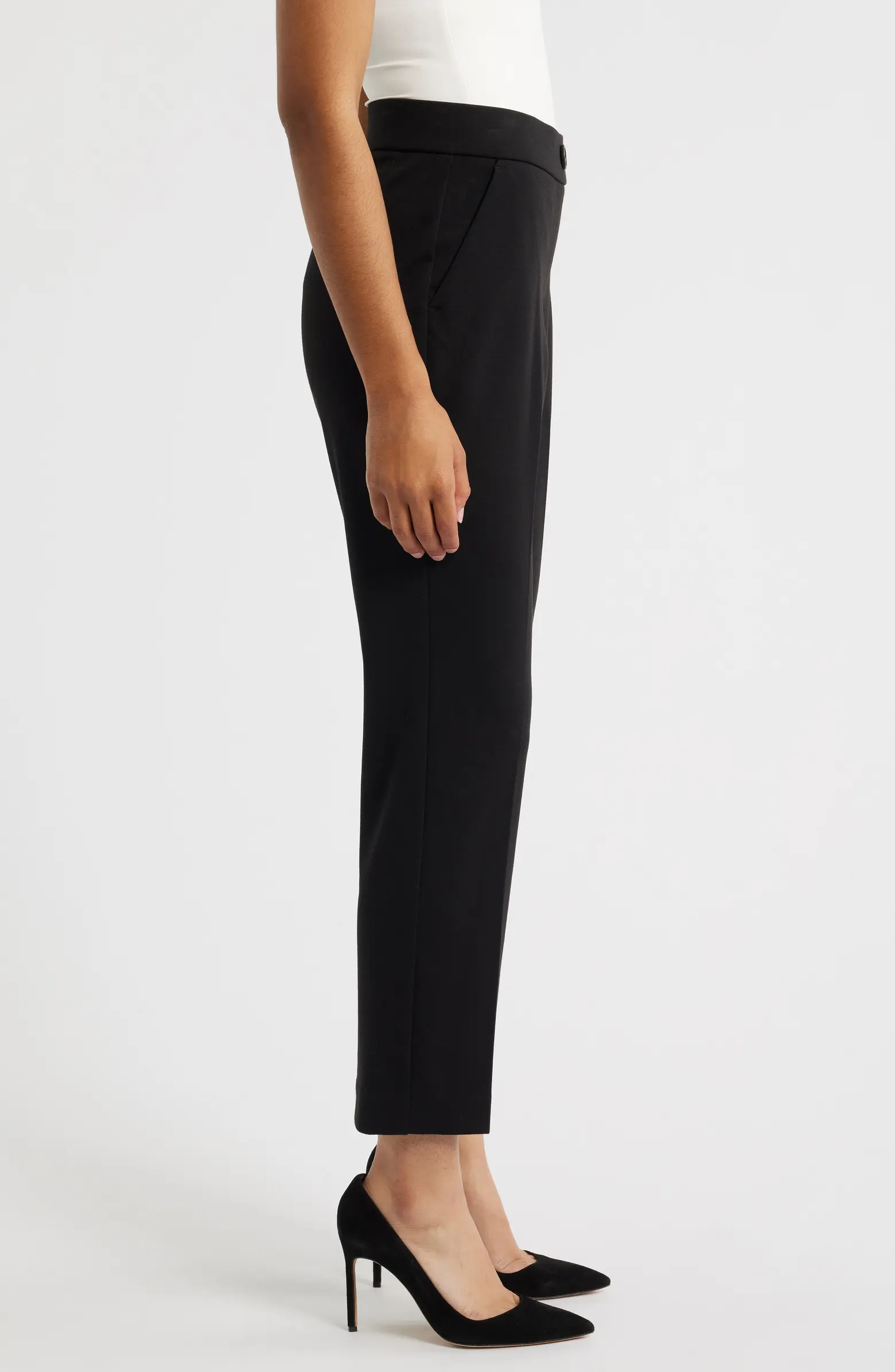 Faux Fly Straight Leg Pants | Nordstrom