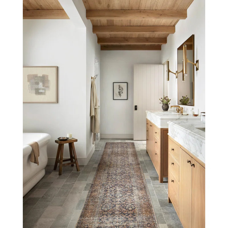 Amber Lewis x Loloi Billie Ink / Salmon Area Rug | Wayfair North America