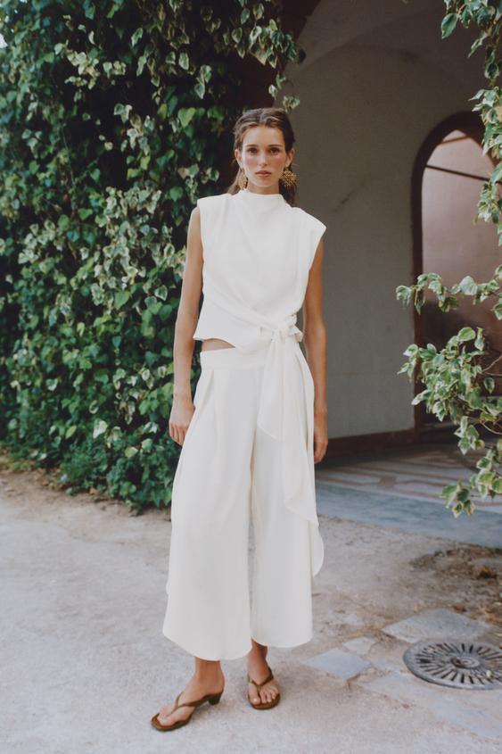 FLOWING TROUSERS WITH SLITS | Zara UK