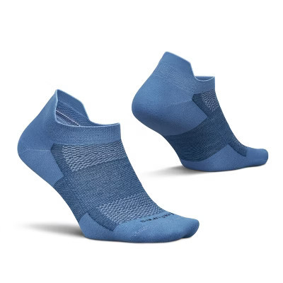 Feetures High Performance Ultra Light Ankle Sock - No Show Socks for Women & Men with Heel Tab - Denim Daze, Medium (1 Pair) | Target