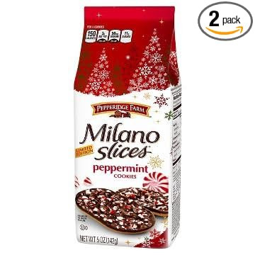 Amazon.com: Pepperidge Farm Milano Slices Peppermint Crispy Cookies - 5oz (Pack of 2) : Grocery &... | Amazon (US)