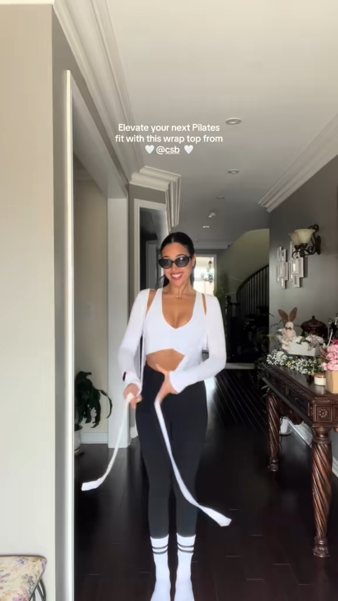 I got a size small in both the Aritzia Sports bra & CSB Wrap Top🤍 

#LTKfitness