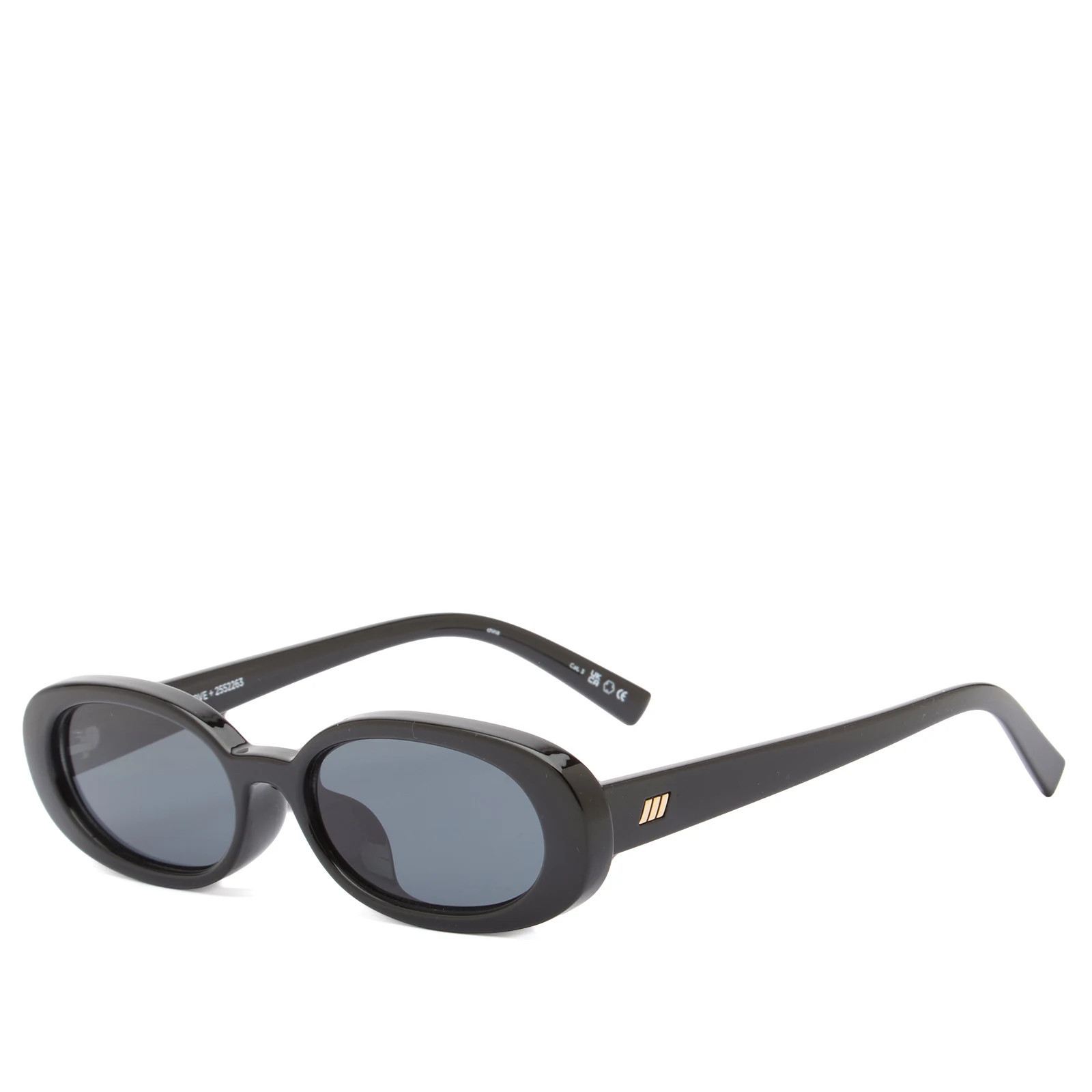 Le Specs Outta Love + Sunglasses in Black/Smoke Mono | END. Clothing | END. Clothing
