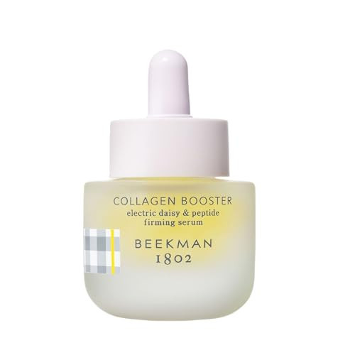 Beekman 1802 Collagen Booster Firming Face Serum – Peptide & Electric Daisy Serum with CoQ10 – Helps Improve Firmness, Elasticity & Fine Lines – Fragrance Free – Sensitive Skin Safe – 0.5 fl oz | Amazon (US)