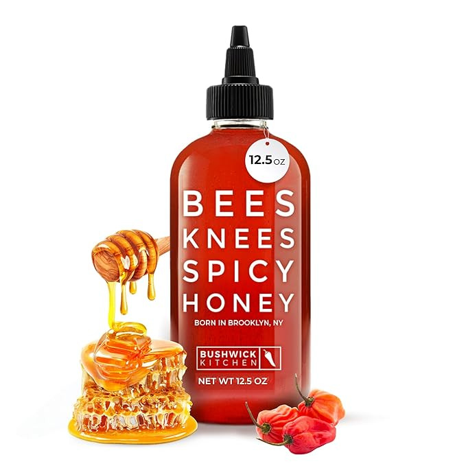 Bees Knees Spicy Honey, 12.5 oz Pure Honey Infused with Oleoresin Habanero Peppers, Gluten Free, ... | Amazon (US)
