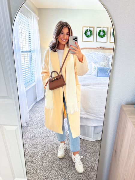 Cute casual winter outfit idea! Wearing a size S in coat and top. Jeans are old from Zara! Linked similar.

Winter outfit idea // winter coat // 

#LTKSeasonal #LTKstyletip