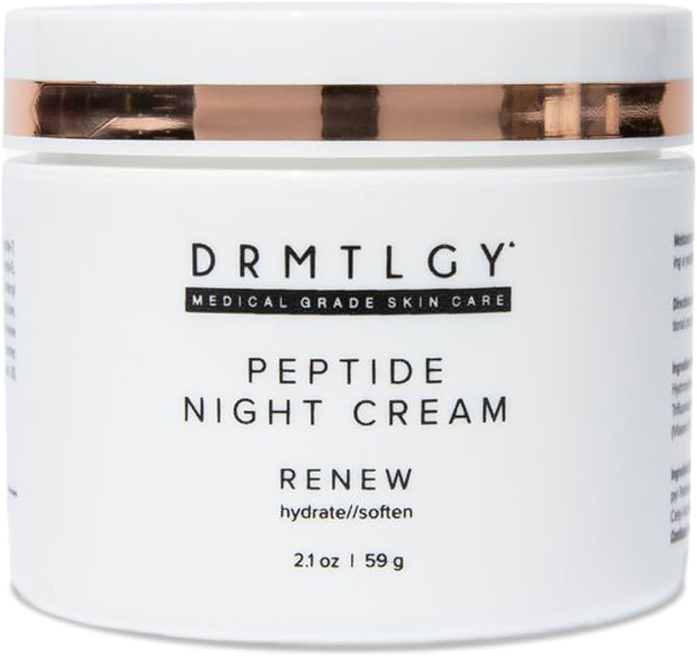 DRMTLGY Peptide Night Cream Face Moisturizer. Fragrance Free and Oil Free Hydrating Facial Moistu... | Amazon (US)