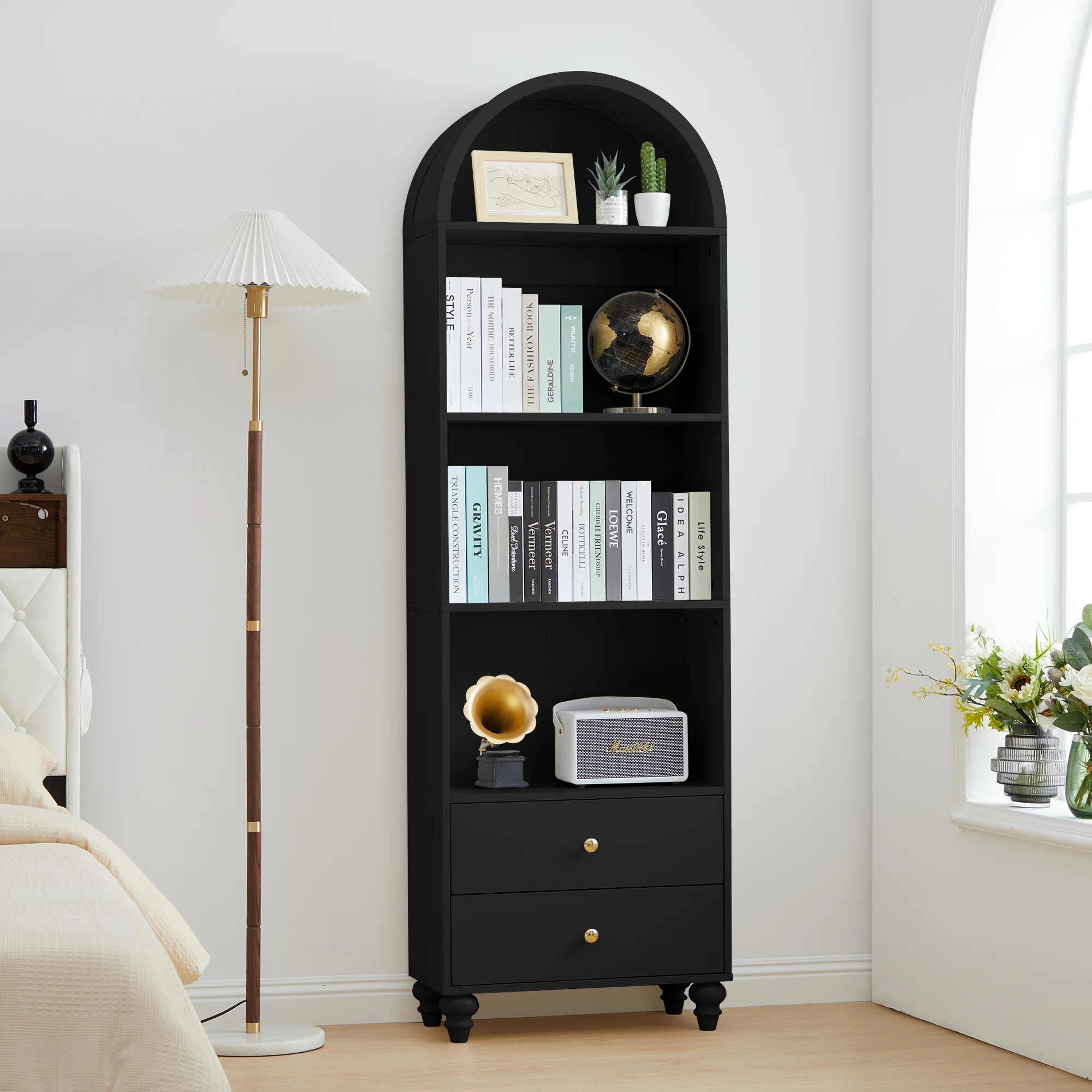 Arched Standard Storage Bookcase | Wayfair North America