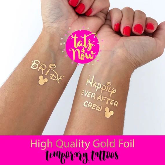 disney bachelorette party, temporary tattoos perfect for your bachelorette party favors, great gi... | Etsy (US)