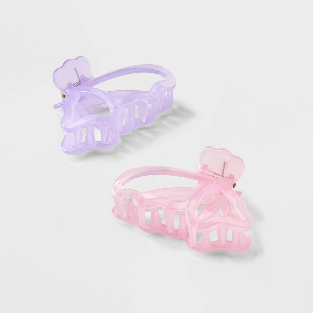 Girls' 2pk Jelly Butterfly Shaped Claw Clip - art class™ | Target