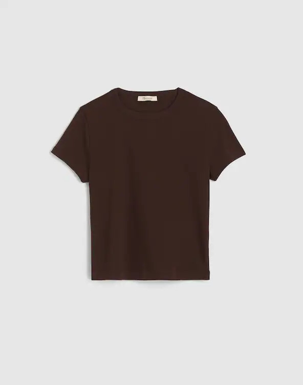 The '90s Cropped Tee in Compact Cotton | Madewell
