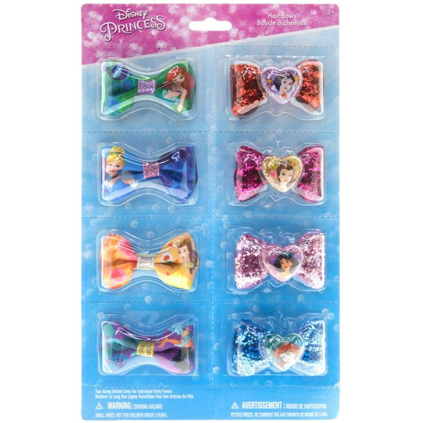Disney Princess 8pk Hair Bows | Walmart (US)