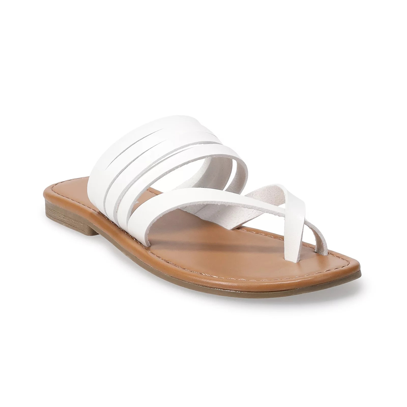 Sonoma Goods For Life® Cressida Women's Thong Sandals, Size: 7, White | Kohl's