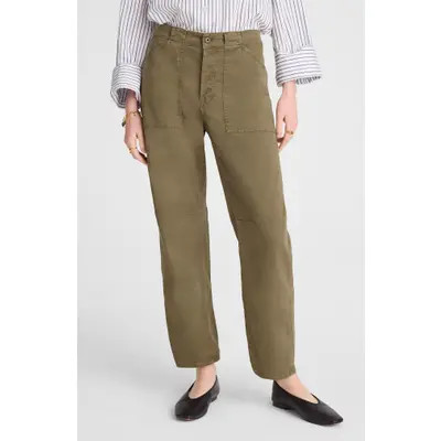 Madewell Darted Barrel Leg Pants in Safari Khaki at Nordstrom, Size 23 | Nordstrom