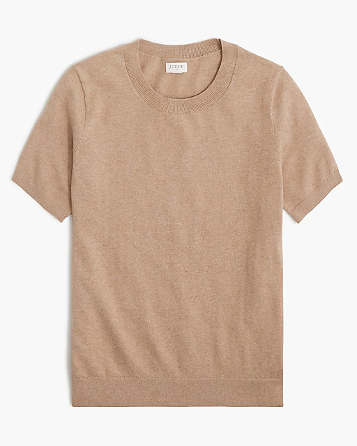 Short-sleeve cotton crewneck sweater | J.Crew Factory