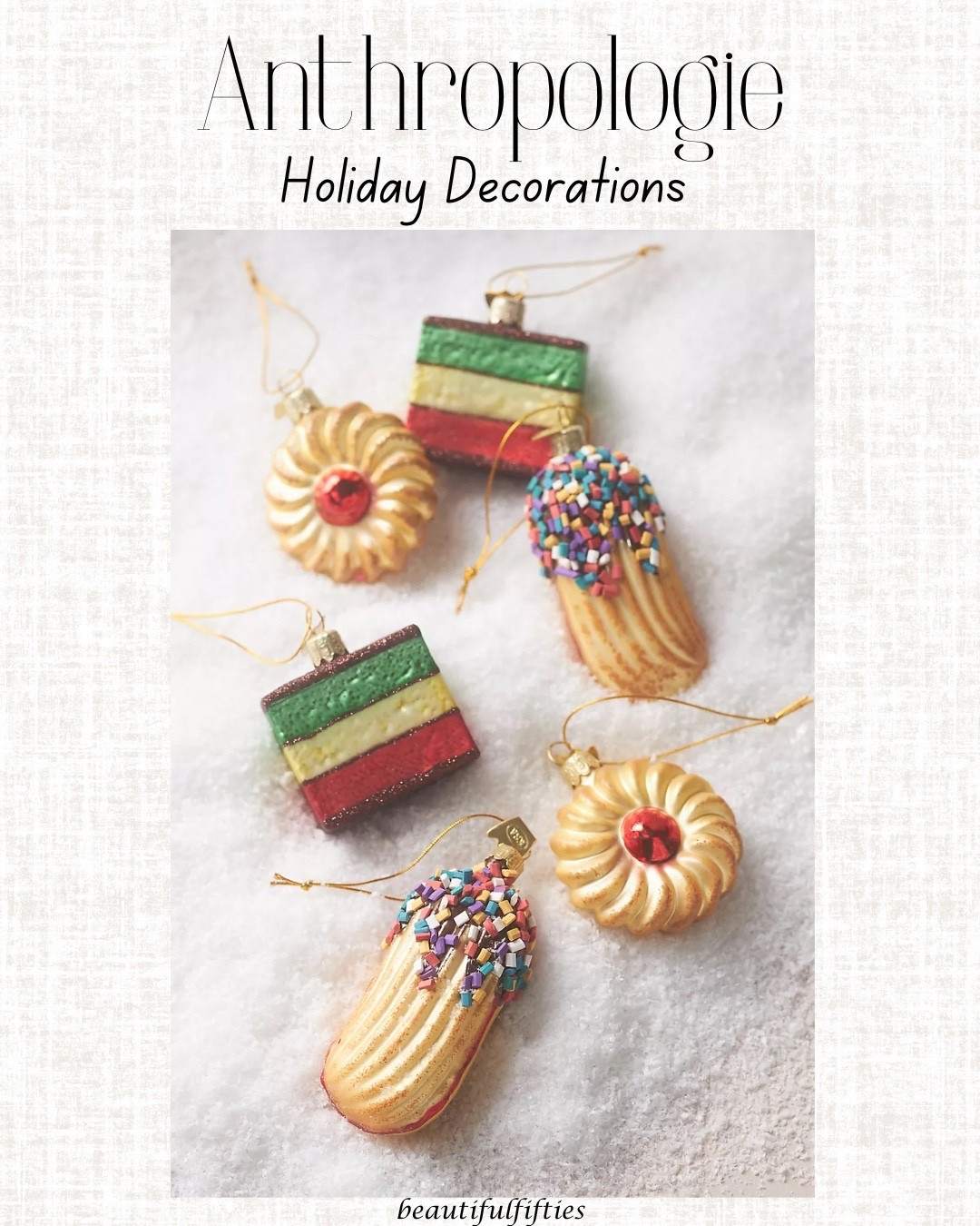 Anthropologie holiday decorations
Christmas tree ornaments, candles, gifts 

#LTKHoliday #LTKFindsUnder50 #LTKGiftGuide